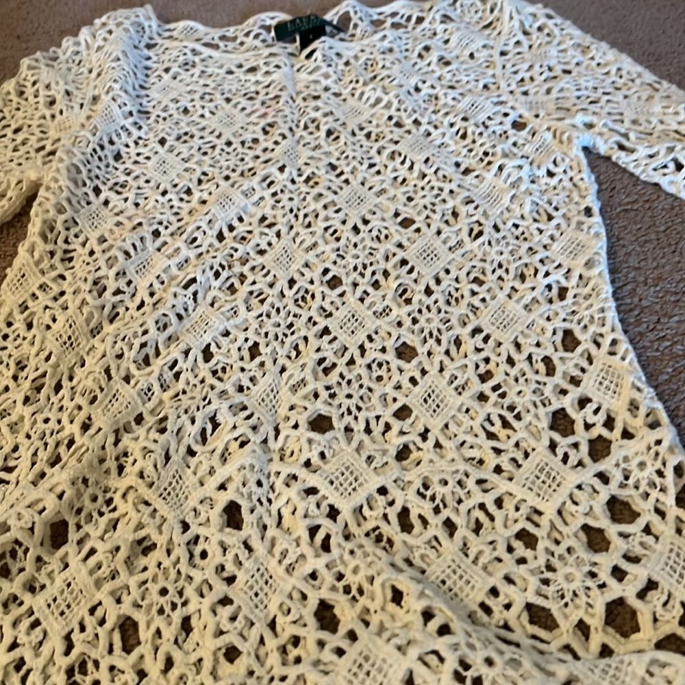 Lauren Ralph Lauren crochet dress small - Picture 5 of 6